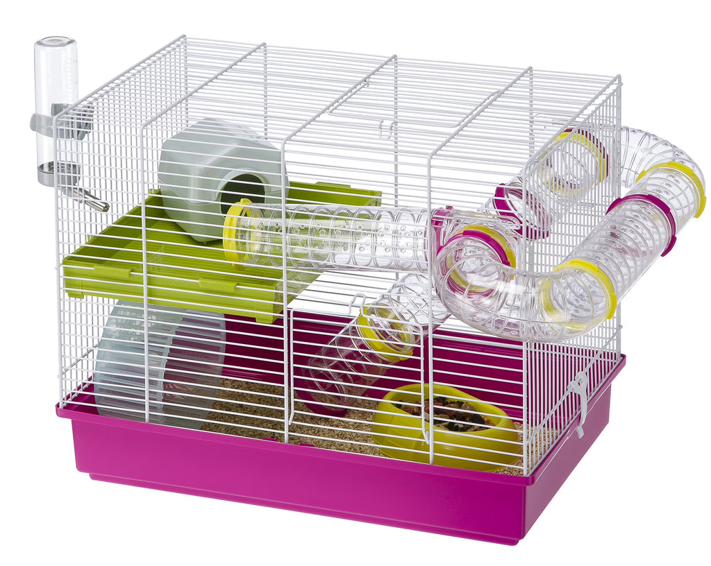 Laura Small Hamster Cage, Fun & Interactive Cage Measures 18.11L X 11.61W X 14.8H & Includes All Accessories
