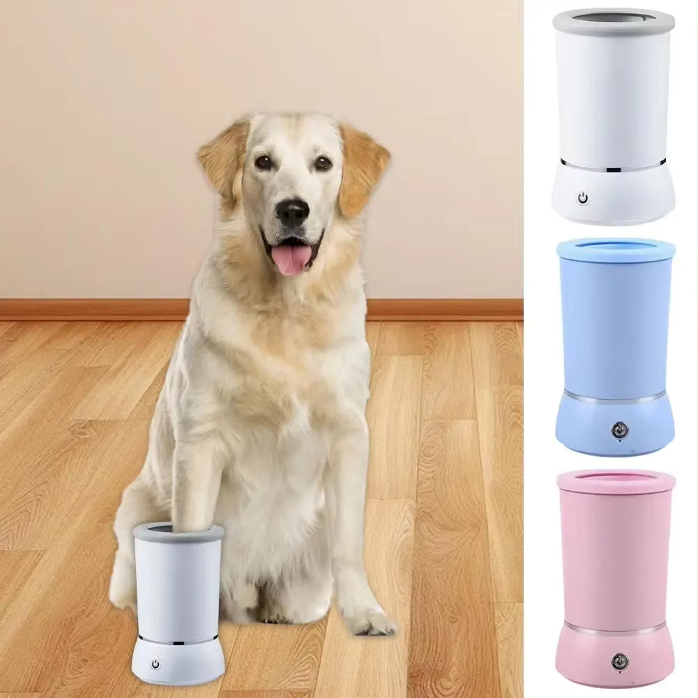 Pet Feet Washer Electrical Pet Paw Cleaner Automatic Dog Quick Low Cleaner Legs Foot Washer Cup Portable Noise Dog Cat Clean