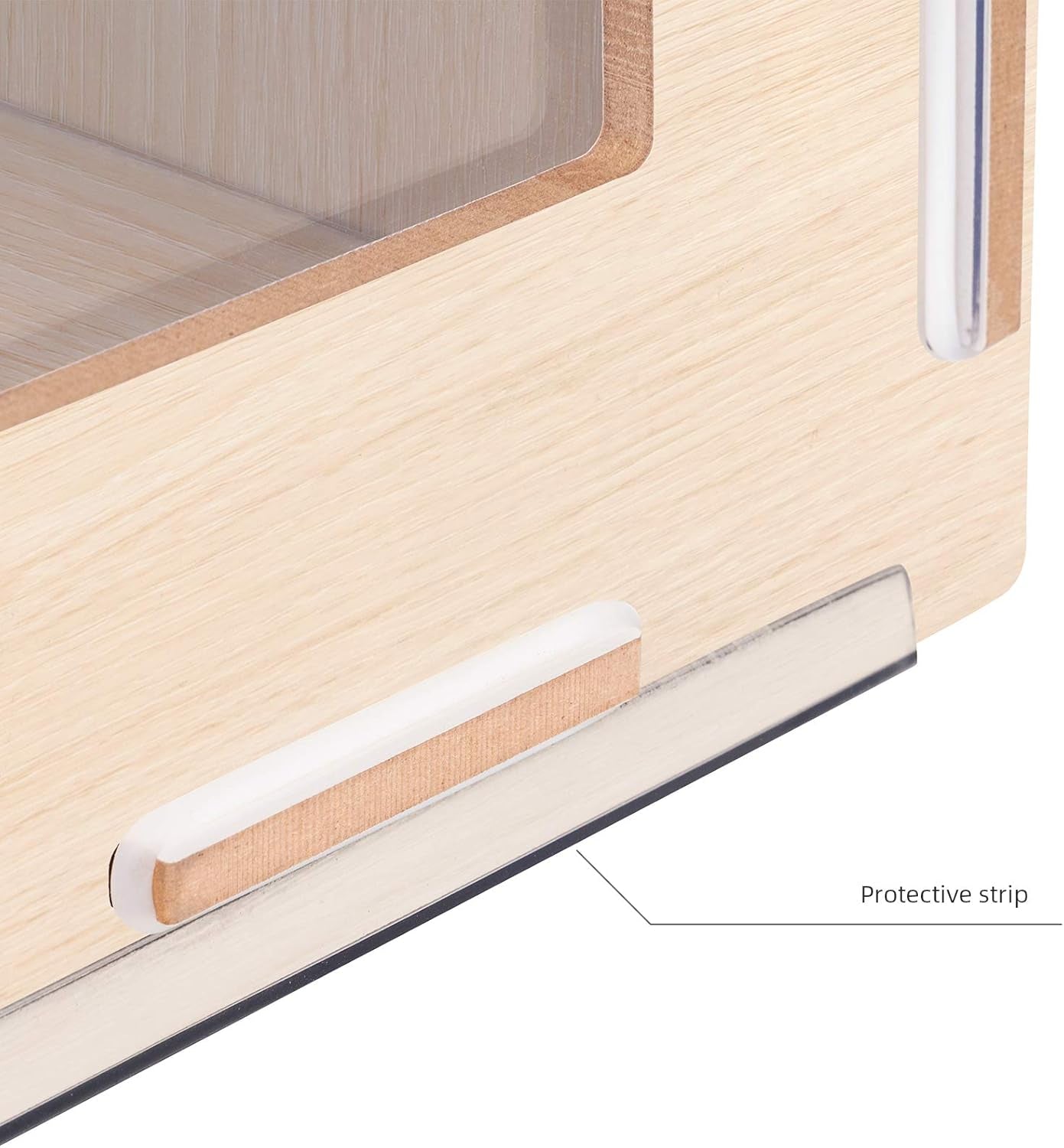 Bigger World - MDF Aspen Terrarium for Hamster Gerbils Mice Lemming Degus or Other Small-Sized Pets(39.4 X 19.7 X 19.7 Inches, Burlywood)