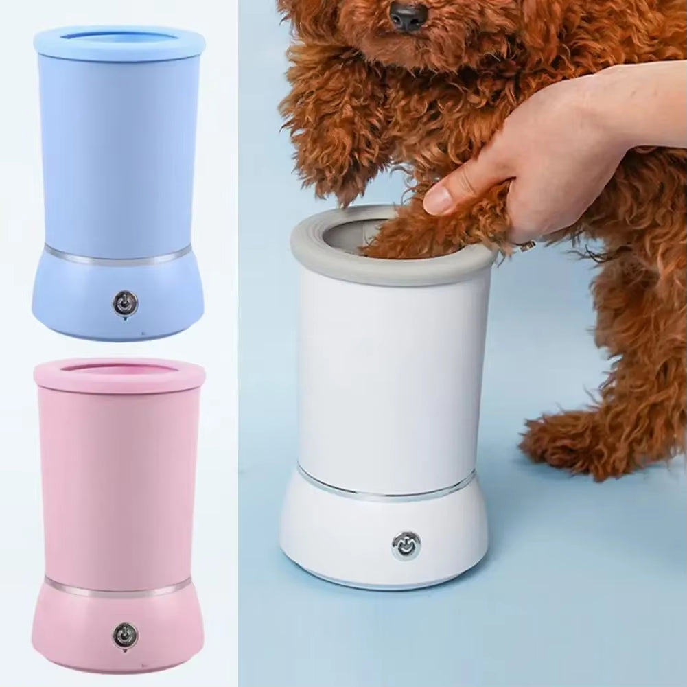 Pet Feet Washer Electrical Pet Paw Cleaner Automatic Dog Quick Low Cleaner Legs Foot Washer Cup Portable Noise Dog Cat Clean